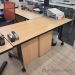 Blonde Rolling Office Meeting Training Table 60" x 30"
